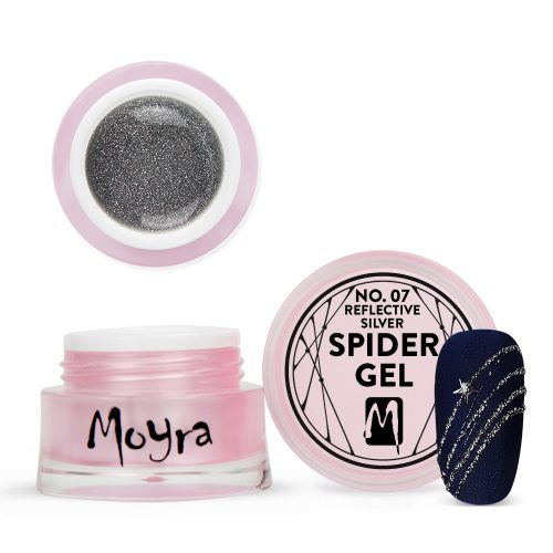 Moyra Spider zselé No. 07 Reflective Silver