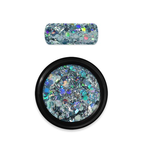 Moyra holo glitter mix No. 09 Light blue