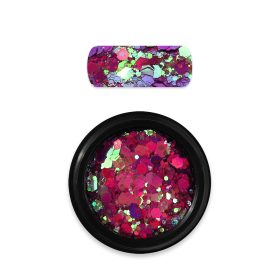 Moyra holo glitter mix No. 14 Chameleon mauve