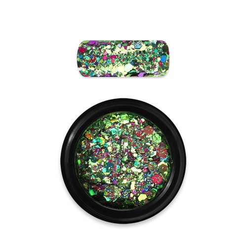 Moyra Holo glitter mix No. 18 Chameleon green