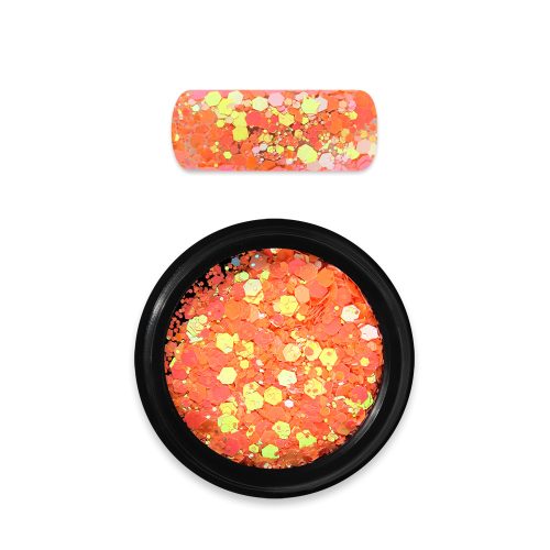 Moyra Holo glitter mix No. 22 Chameleon light orange