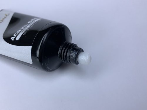 Luxury Nails - Acryl Gel  - white glitter tubusos 60ml