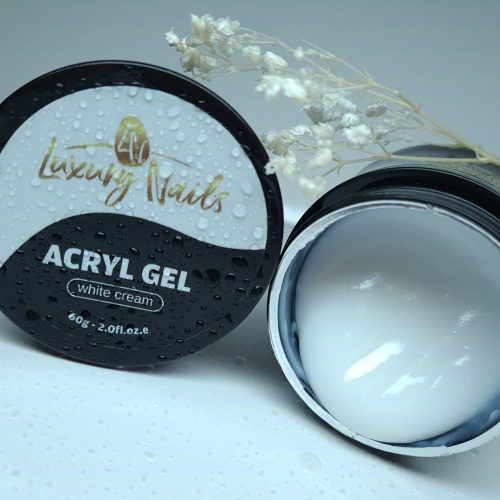 Luxury Nails - Acryl Gel  White Cream tégelyes