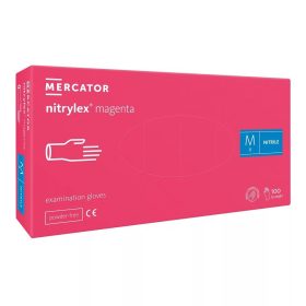 Nitrile kesztyű M méret - Magenta 100 db