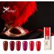 Nailgel - CCO Gél lakk 6 db-os színválogatás - MOULIN ROUGE LOVE - ajándék margarétával