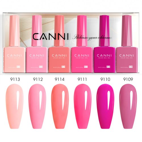 CANNI Hema Free Gél Lakk szett 6x9ml 2334