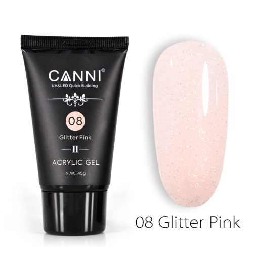 CANNI PolyGel 45g -08 Glitter Pink