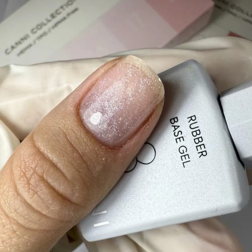 CANNI HEMA FREE Rubber Base Gel - 9 ml - X03 Shiny Silver