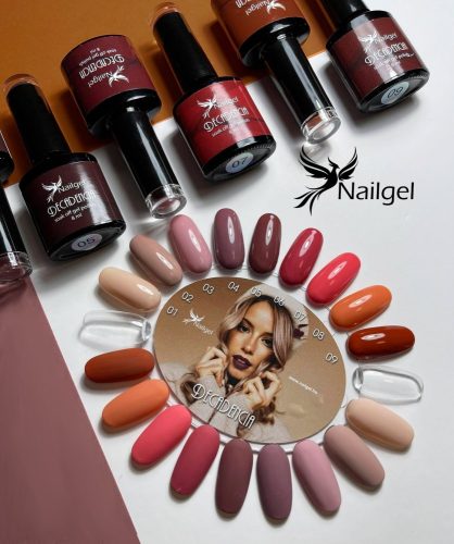 Nailgel - Decadencia 9 darabos gél lakk válogatás ajándék margarétával