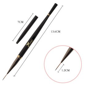 Nailgel 0-ás díszítő ecset, 12 mm szálhosszú