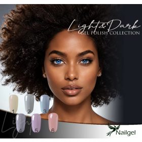   Nailgel - Light gél lakk kollekció 6db gél lakkal és ajándék margarétával