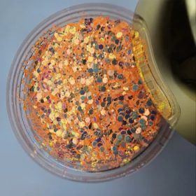 Nailvana - Disco Glitter - Peach