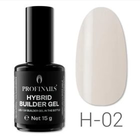 Profi Nails - Hybrid Builder Gel - H-02 Clear 15g