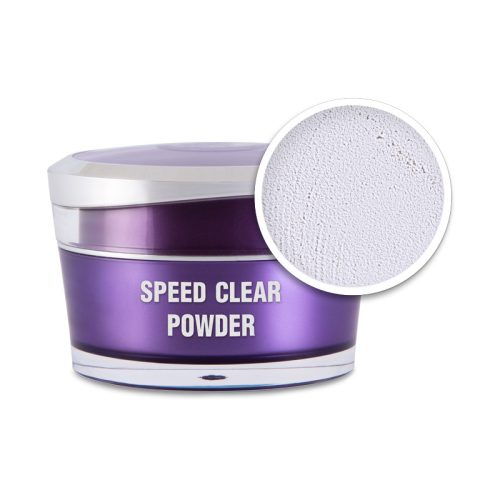 Műkörömépítő porcelánpor - Speed Clear powder - 140g