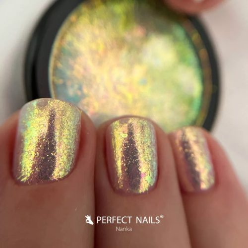 Perfect Nails - Light Flakes Körömdíszítő Pehely - Gold Quartz