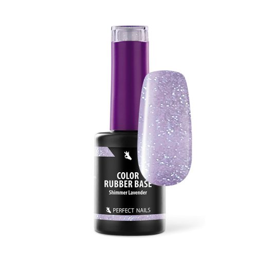 Color Rubber Base - Shimmer Lavender 8ml