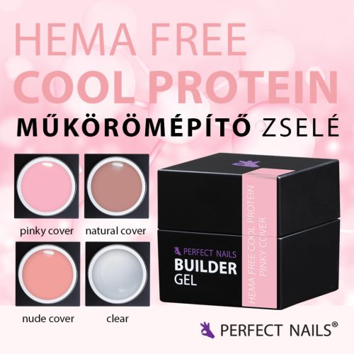 Cool Protein Gel - Hema Free Építőzselé - Clear - 15g