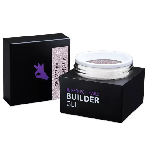Shimmer Gel - Csillámos Építőzselé - #4 Divine - 15g 