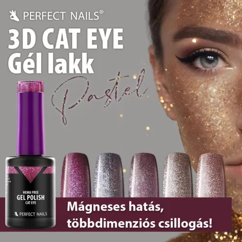 Perfect Nails - Cat Eye Gél lakk  - Mauve - 8ml