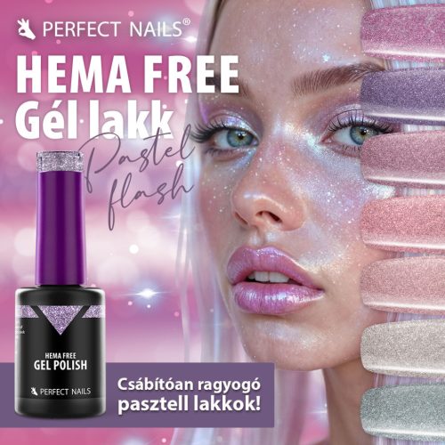 HEMA FREE Gél Lakk  - Flash Silver - 8ml