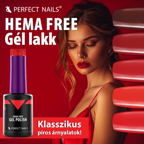 HEMA FREE Gél Lakk - Cherry Red - 8ml