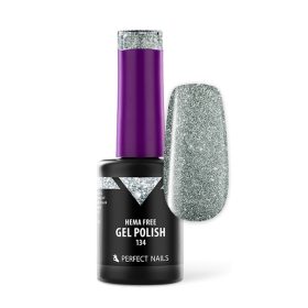 Perfect Nails - HEMA FREE Gél Lakk - 134 Glam Silver - 8ml