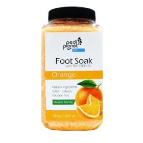   Pedi Planet - Narancsos fürdősó lábáztatáshoz teafaolajjal - 950g