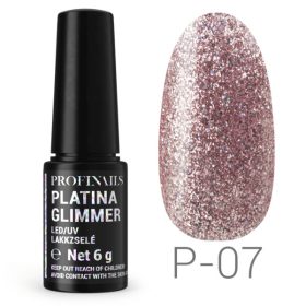 Profinails - Platina Glimmer Gél Lakk 6 gr P07