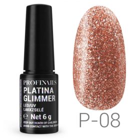Profinails - Platina Glimmer Gél Lakk 6 gr P08