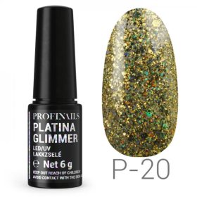 Profinails - Platina Glimmer Gél Lakk 6 gr P20