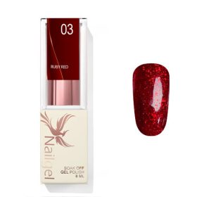 Nailgel - Ruby Red 003 gél lakk 8 Ml