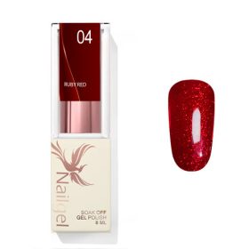 Nailgel - Ruby Red 004 gél lakk 8 Ml