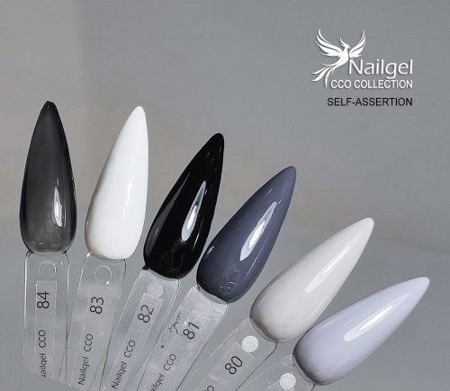 Nailgel - Áttetsző fekete 084 CCO Gél lakk 8ml 
